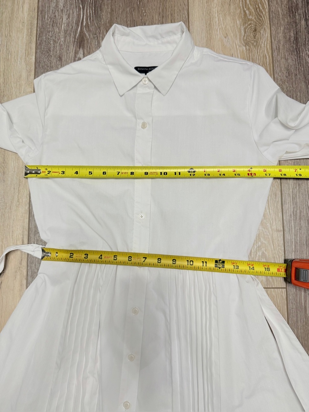 Banana Republic White Midi Shirt Dress - Picture 5 of 7